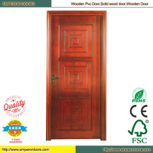 Porte en bois sur châssis porte en bois rouge cerise porte en bois